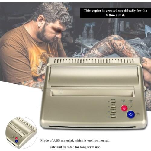 Gold Tattoo Transfer Machine Printer Drawing Thermal Stencil Maker Copier for Tattoo Transfer Paper Supplies Tattoo Machine Tool