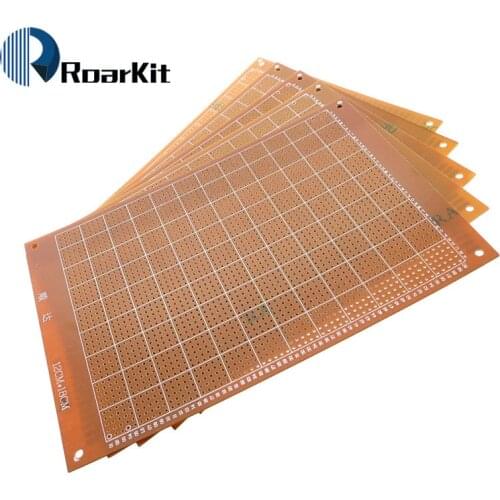 10Pcs 12*18 PCB 12x18 PCB 12cm 18cm DIY Prototype Paper 2.54MM PCB Universal Board yellow