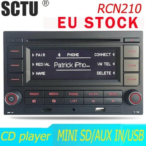 Car Radio RCN210 CD Player USB MP3 AUX Bluetooth For Volkswagen Golf MK4 Passat B5 Polo