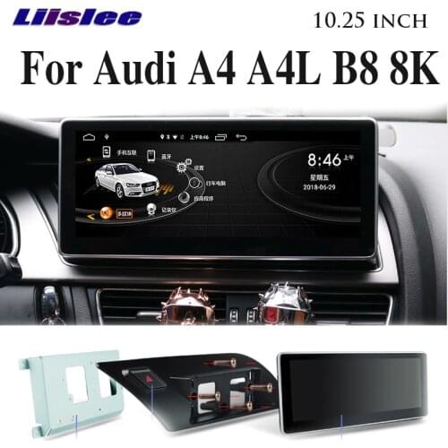 Liandlee Car Multimedia Player NAVI 10.25 inch 4G SIM For Audi A4 A4L B8 2009~2016 MMI 2G 3G CarPlay Radio Stereo GPS Navigation