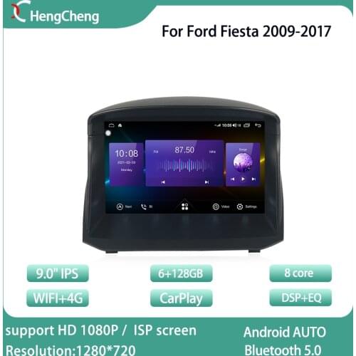 For Ford Fiesta 09-17 car intelligent multimedia video player Carnival car radio navigation GPS Android 10.0 1 / 2din