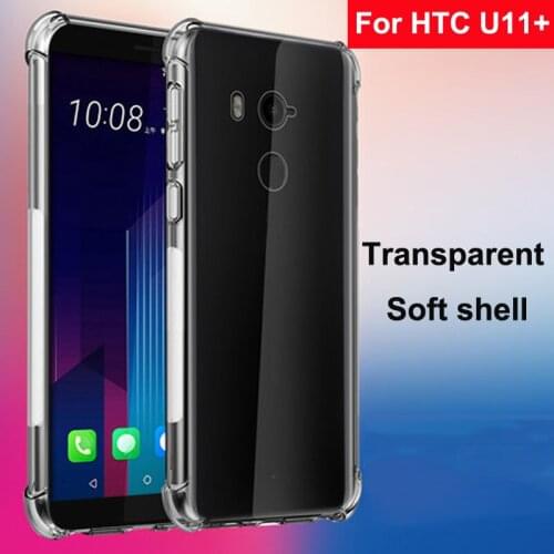 Coque For Htc U11+ Case Capa Soft Transparent TPU Airbag drop Cover Phone Cases 6.0'' For Htc U 11+ back HTCU11+ Phone shell