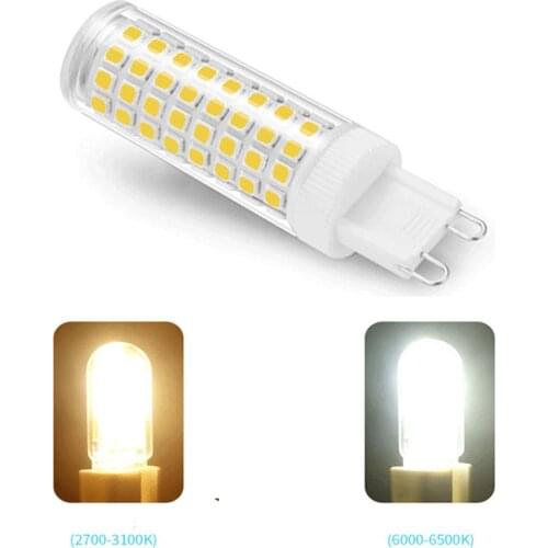 10pcs 6W 8w G9 SMD2835 LED corn crystal Bulb 88leds 100ledsled Crystal Spotlight chandelier Bulb AC220v 240v 360 degree