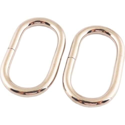 10pcs D Ring Oval 32mm Metal Buckle Webbing Backpack Bag Parts LeatherCraft Strap Pet Collar Sewing Accessories DIY Handmade
