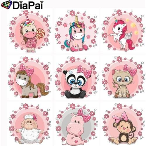 DIAPAI Full Square/Round Drill 5D DIY Diamond Painting "Cartoon animal horse" 3D Embroidery Cross Stitch 5D Decor Gift