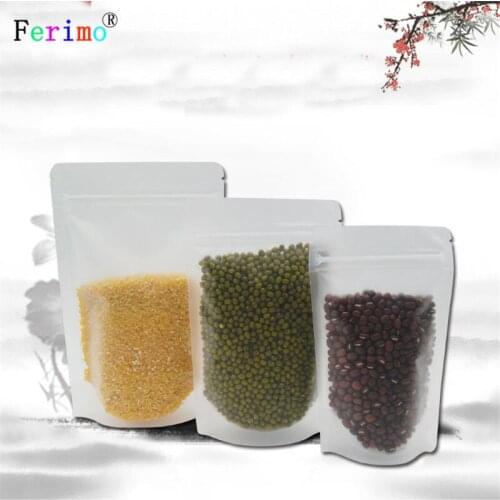 Ferimo 100pcs Grind arenaceous self-reliance valve bag More transparent plastic food storage bags