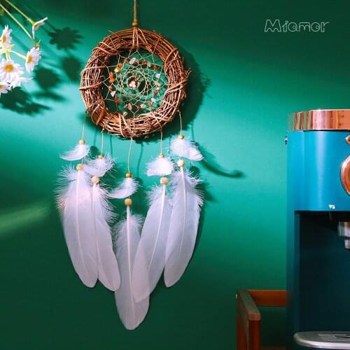 MIAMOR Rattan Ring Dreamcatcher With Birds Nest Gift for Mothers day Limited Home Wall Hanging Decoration Accessories Amor1501