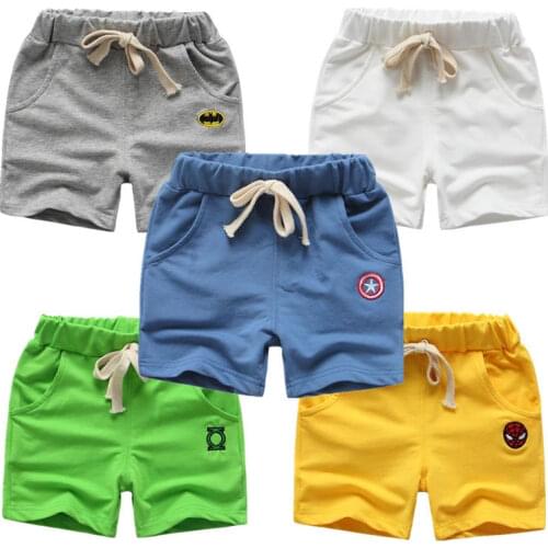 Summer Children Shorts Cotton Shorts for Boys Girls Brand The Avengers Shorts Toddler Panties Kids Beach Short Sports Pants Baby