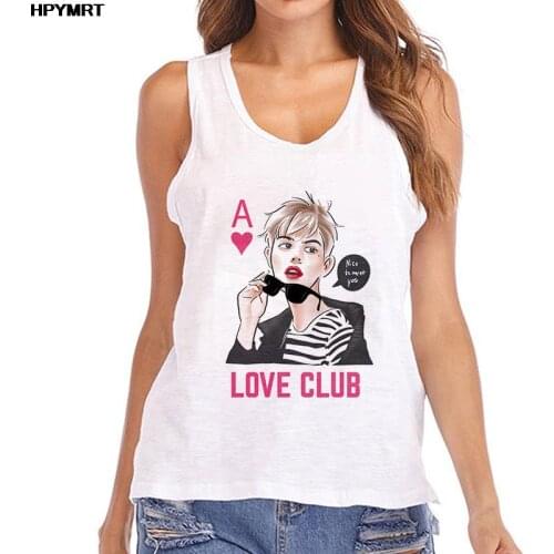 Harajuku Tank Tops Women Funny Cartoon Cool Printed Graphics Sexy Sleeveless Tshirt Fashion Top Tees Female Clothing Summer Vest