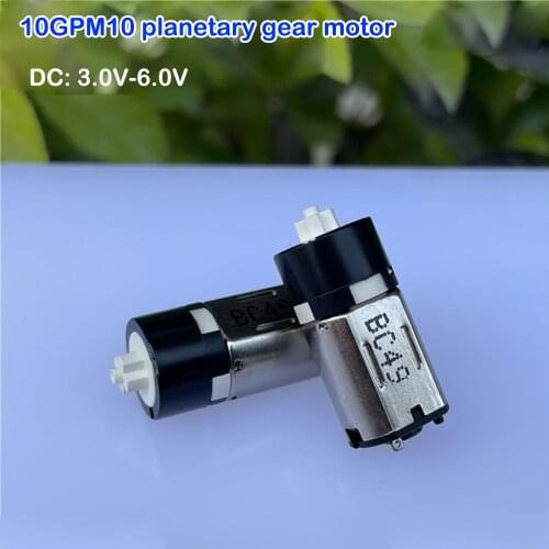 Precision DC 3V-6V M10 Micro Planetary Gear Motor Mini Plastic Gearbox Slow Speed 75RPM for Beauty Instrument Smart Lock Robot
