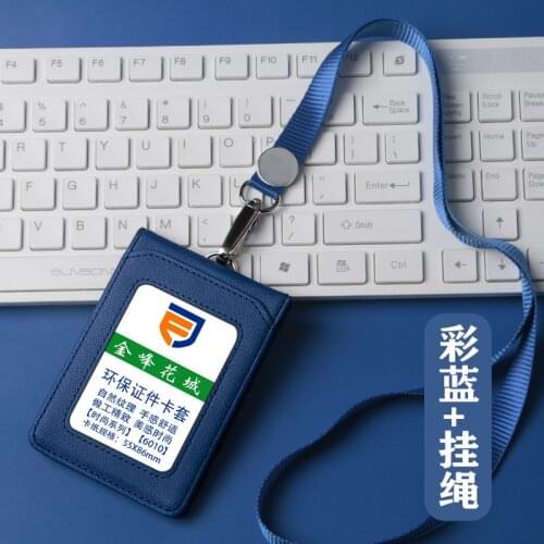 Multifunctional Business ID/Badge Holder Case Name Tag Id Card Lanyard Chest Card Work Pass Badge Holder with Lanyard