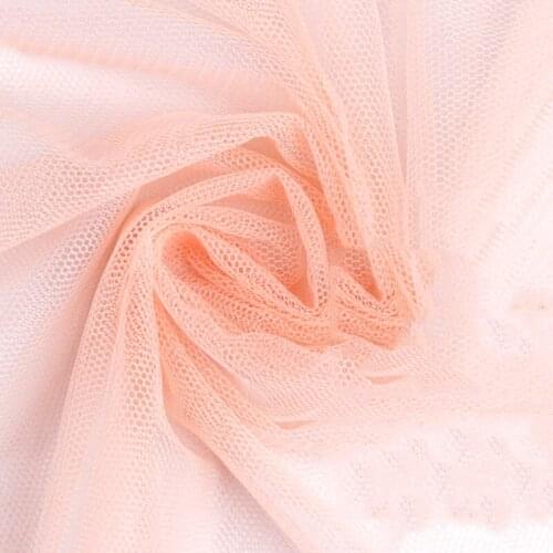Buulqo soft tulle mesh fabric solid color netting polyester mesh tulle roll for wedding dress 100x160cm