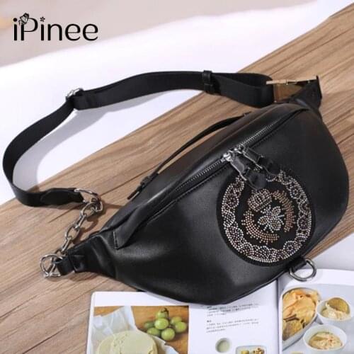 IPinee Nylon Belt Bag Waist Packs for Women Fashion Big Eyes Design Fanny Pack Message Bag Female 2020 New Crossbody Bag