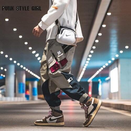 Мужские брюки с карманами PUNK STYLE GIRL China At AliExpress