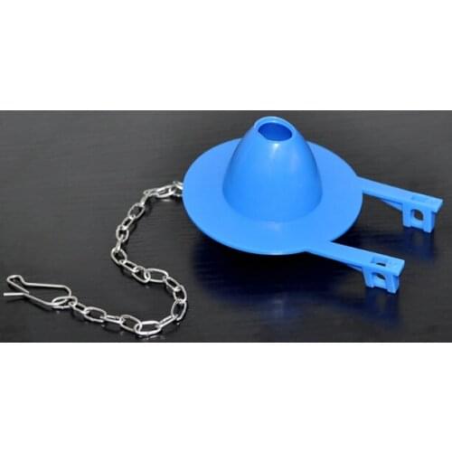 7.5cm quality rubber drain valve toilet tank fittings toilet seal Pusey water stop valve cover shoot with metal chain