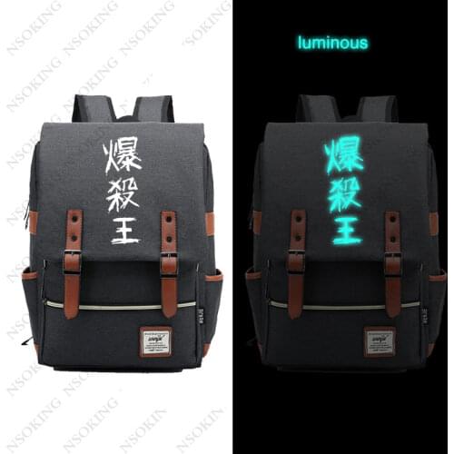 Boku no Hero Academia Backpack Midoriya Izuku Cosplay Student Canvas Bag unisex Fashion vintage Travel Backpacks