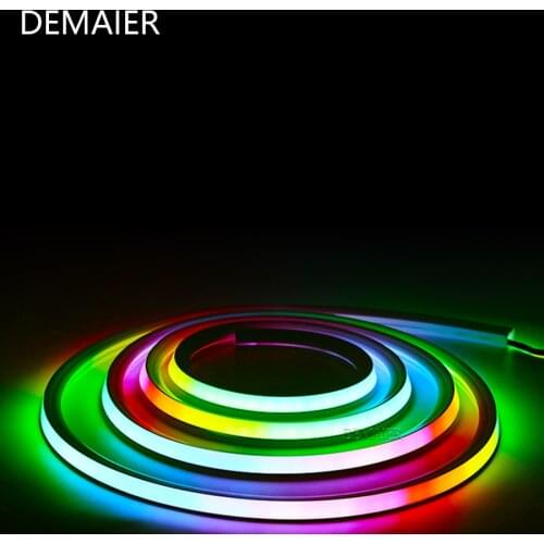 Led neon RGB Flexible Band LED Band Zimmer Dekoration Neon Lampen Set Diode wand ws2812b Streifen licht Mit Bluetooth APP 1-5m