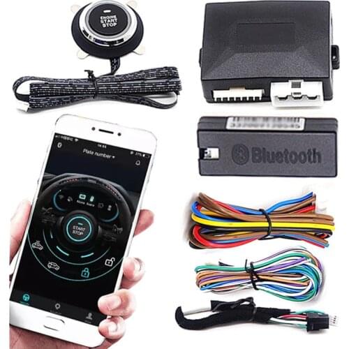 Smart Remote Engine Start By Phone Control Car Remotely Starter One Button Start Stop Auto Central Locking Kit Bluetooth APP