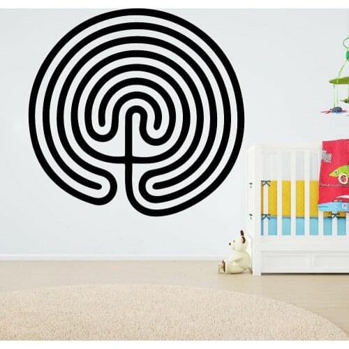 Vinyl Wall Decals Strange Lines Pattern Wall Stickers Home Decoration Accessories For Living Room Bedroom Window Door Z367