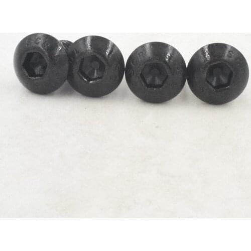 50Pcs M3 Alloy Steel Screws Hex Socket Round Head Cap Black Screw Furniture Fastener Bolt M3 * 6mm/8mm/10mm/12mm/16mm/20mm/30mm
