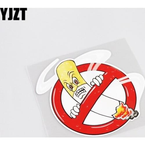 YJZT 13CM*12CM Cartoon Fun No Smoking Creative PVC Car Sticker Motorcycle Decal 13-0076