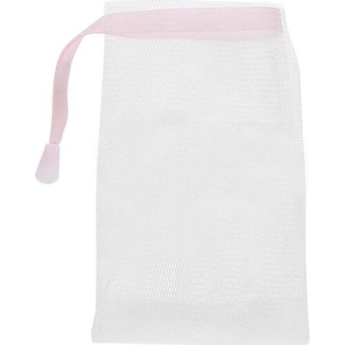 10 PCS PE Soap Bag Exfoliating Soap Saver Holder