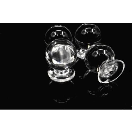 100PCS Diameter 18MM Clear Crystal Round Door Pull Handle Transparent Acrylic Knobs Kitchen Cabinet Drawer knobs CK-104-B18