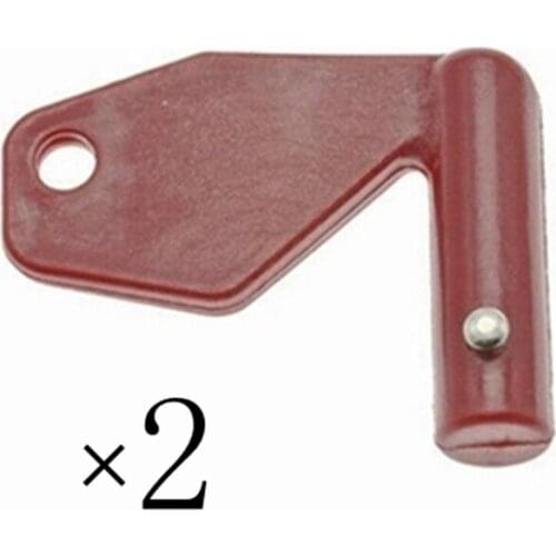 2pc For 8157766 Keys For Volvo Heavy Equipment Master Battery Disconnect Isolator