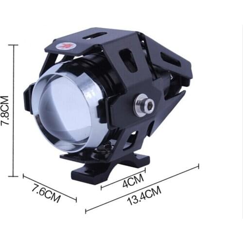 2pcs 125W motorcycle headlamps U5 LED auxiliary lamp super bright motorcycle spotlight headlamp 3000LM Moto fog head light DRL
