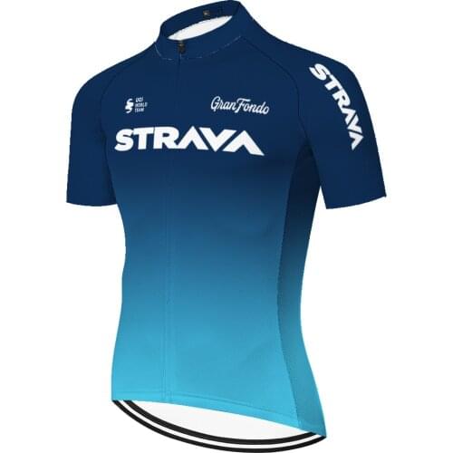 2021 team Strava ​short sleeve maillot ciclismo hombre ​quick dry team bike shirt Summer breathable jersey cycling