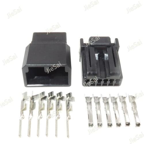 6 Pin 175507-2 Female Male Automotive Connector Wire Harness Plugs