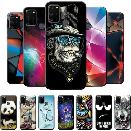 For Huawei Honor 9A Case MOA-LX9N Cases Protective Bumper For Honor 9A TPU Phone Cover Fashion Cool Silicone Back Covers 6.3"