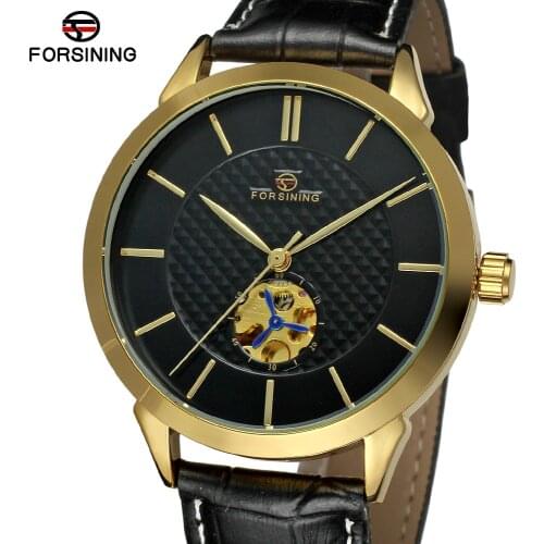 FSG8083M3G2 Brand new l Mens Automatic luxury promotion dress watch with black leather strap with gift box free shipping