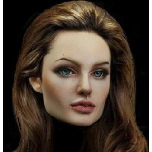1/3 bjd doll head Angelina Jolie custom-made top quality realistic spinoff Brinquedos Hobbie celebrity