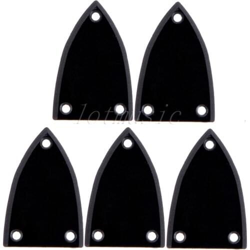 NEW 5pcs Black Plastic Carvin Style Electric Guitar Truss Rod Cover 1ply parts