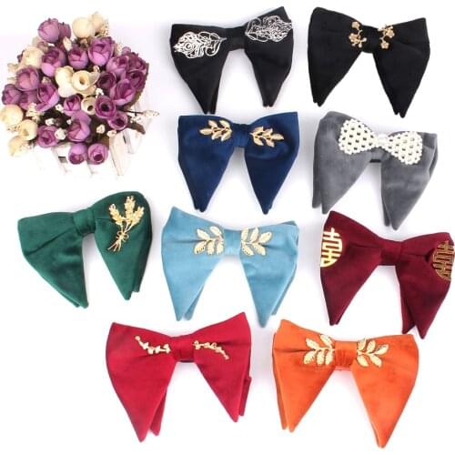 Solid Mens Bow Tie Classic Big Bowtie For Party Wedding Bowknot Adult Mens Bowties WIthin Ornaments Cravats Red Green Tie