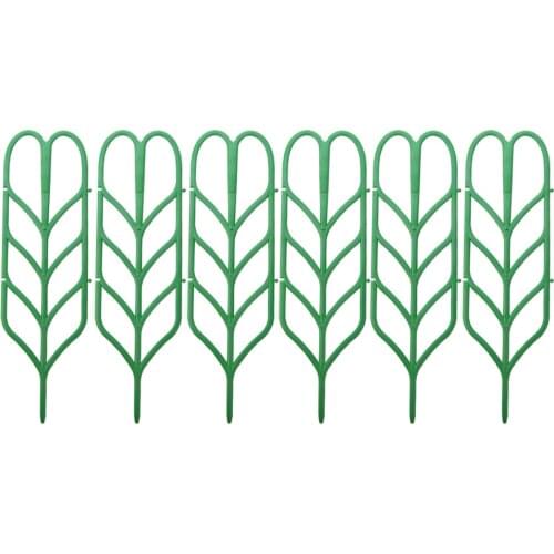 Support Frame Climbing Plant Lattices-plant Trellis Plastic Green Heart-shaped Potted Plants And Vegetables Indoor Outdoor Rack