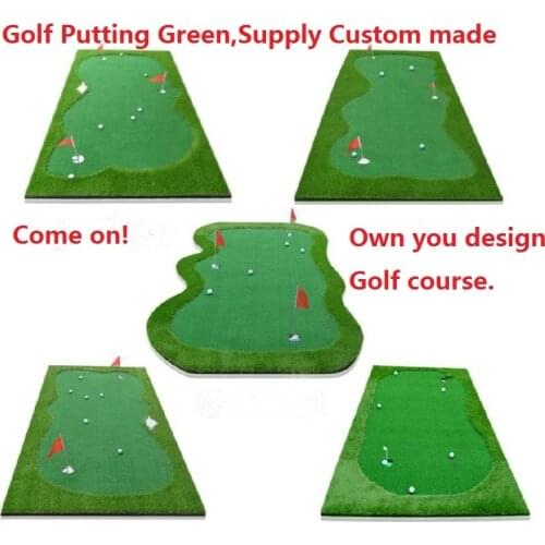 Factory direct sale Golf green turf Synthetic Turf Custom made Golf putting mat Green turf design by yourself