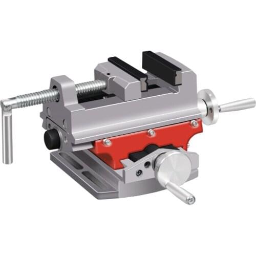 Manual high-precision bench drill special cross flat nose pliers milling machine two-way movable small vise table