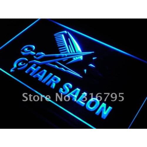 S109 Hair Salon Cut Scissor Display LED Neon Light Light Signs On/Off Switch 20+ Colors 5 Sizes