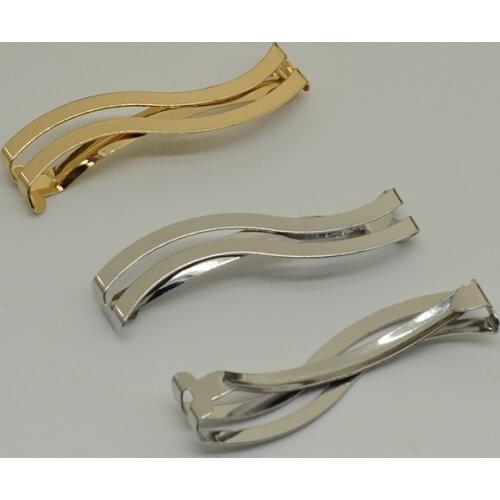 20PCS Silver 6.0cm double S bars Metal Snap Hair Barrettes FiligreeSide Hairpins lead free, nickle free diy hair accessories