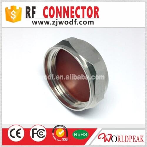 Discount product Free shipping 7/16 Din type gasket seal metal dust cap without chain 5 pcs