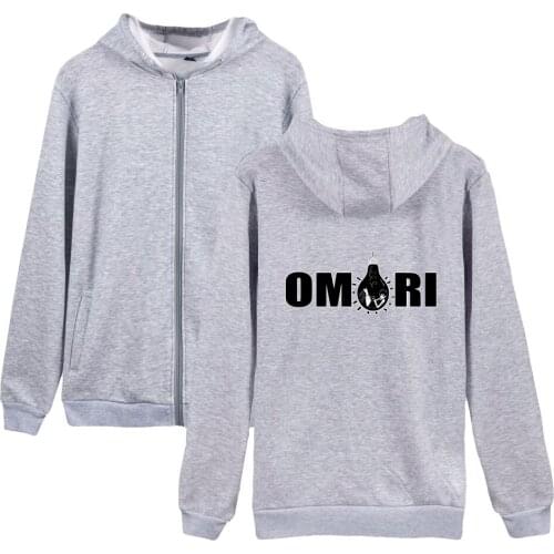 WAWNI Omori Zipper Hoodies Game Sweatshirts Cosplay Polyester Plus Cotton Volleyball Creative Zip Hoodie Zipper Hooded Zipper