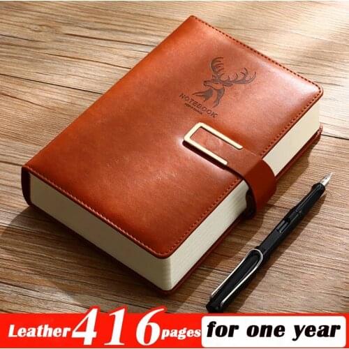 Thick Notebook A5,Travelers Journals School Office Meeting Record 416pages Notepad Handbook Agenda 2021