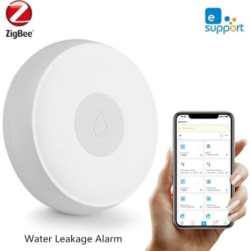 Zigbee Water Leak Alarm Sensor Smart Wireless Flood Detector Water Leak Alert Detection Water Level Overflow Security Alarm
