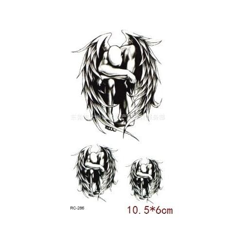 Waterproof Temporary Tattoo Sticker on body 10.5*6 cm angel tatto stickers flash tatoo fake tattoos for men girl women