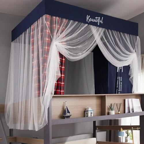 Dormitory bed curtain mosquito net integrated student shading upper berth and lower berth female bedroom curtain yarn princess