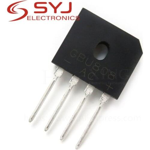 10pcs/lot GBU808 DIP-4 In Stock