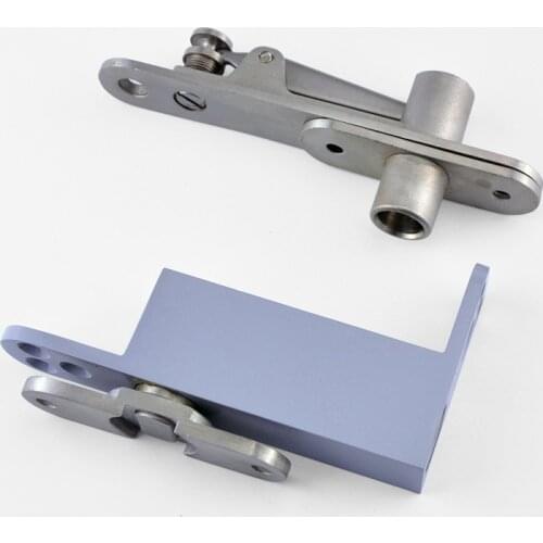 2Set 304 Stainless Steel Door Pivot Hinges Invisible Hidden Freely Door Hinges Install Up and Down with Auto Soft Close Function