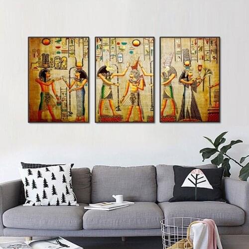 3pcs/set 5D DIY Diamond Painting" Ancient Egypt picture "Full Square 5d Diamond Embroidery Cross Stitch painting Home Decor